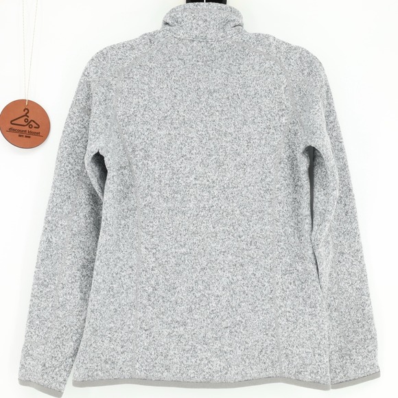 Patagonia Women Medium 1/4 Zip Pullover Better Sweater Gray Dentsply Sirona Logo - Picture 2 of 10